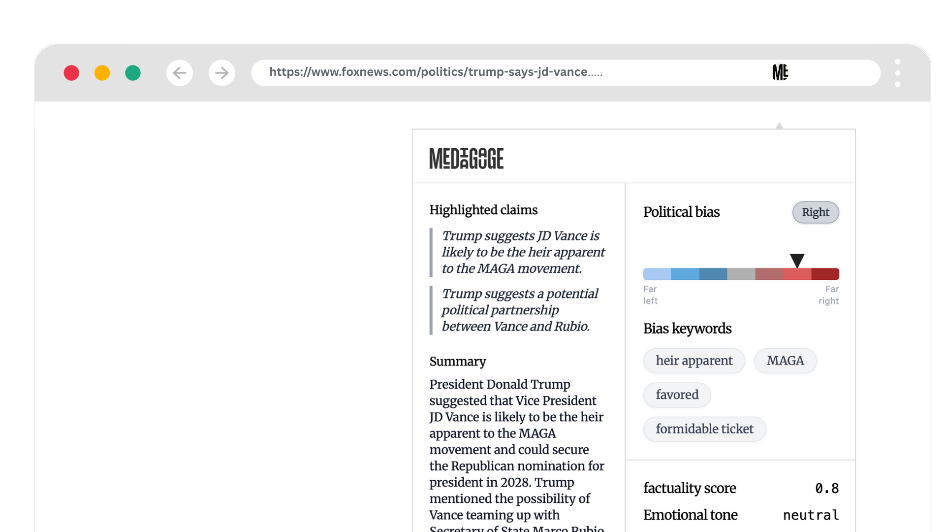MediaGauge Extension Demo